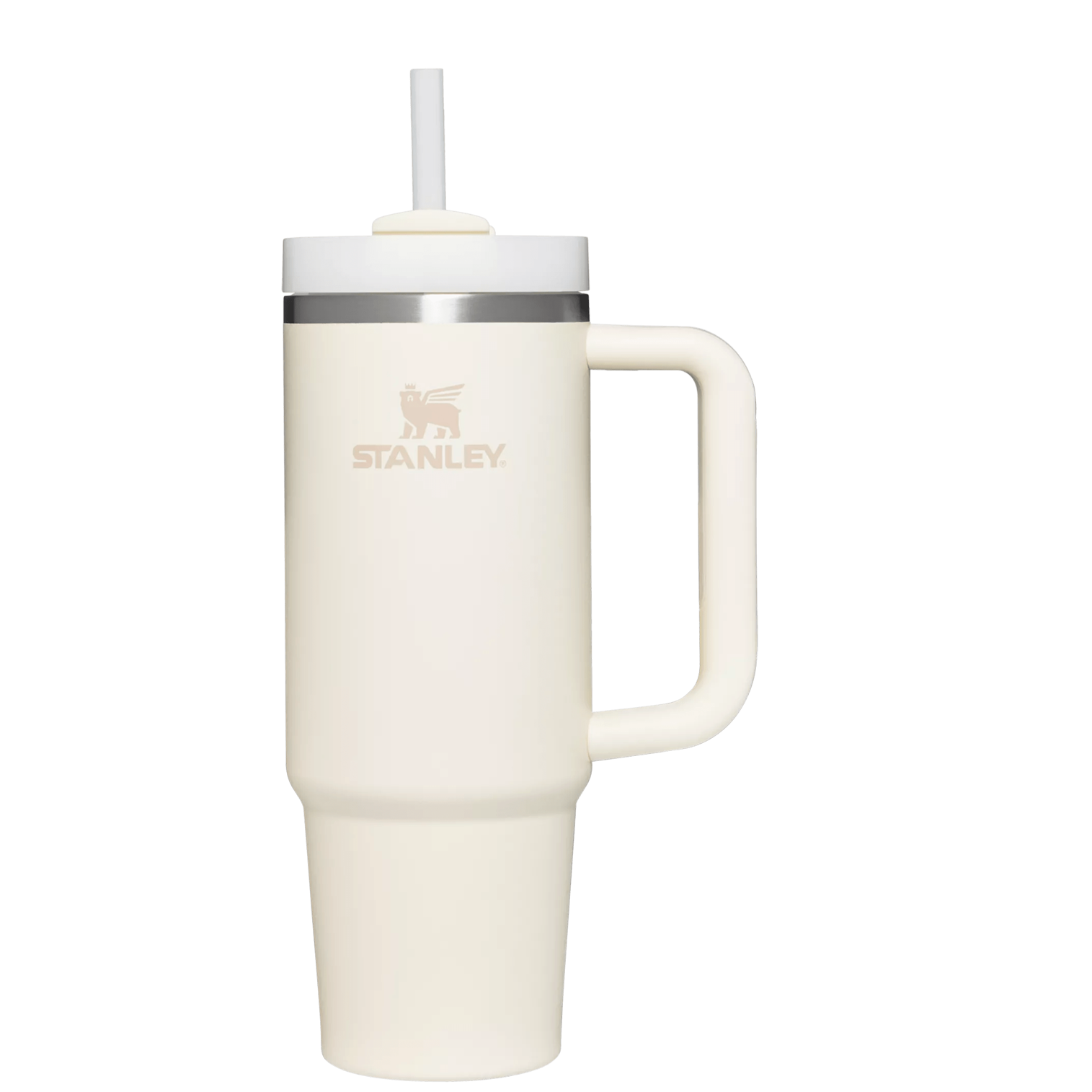 Car-Cup Friendly The Quencher H2.0 Flowstate Tumbler | Stanley Create D331C - FlowState 3-Position Lid Insulated Travel Mug - Cream